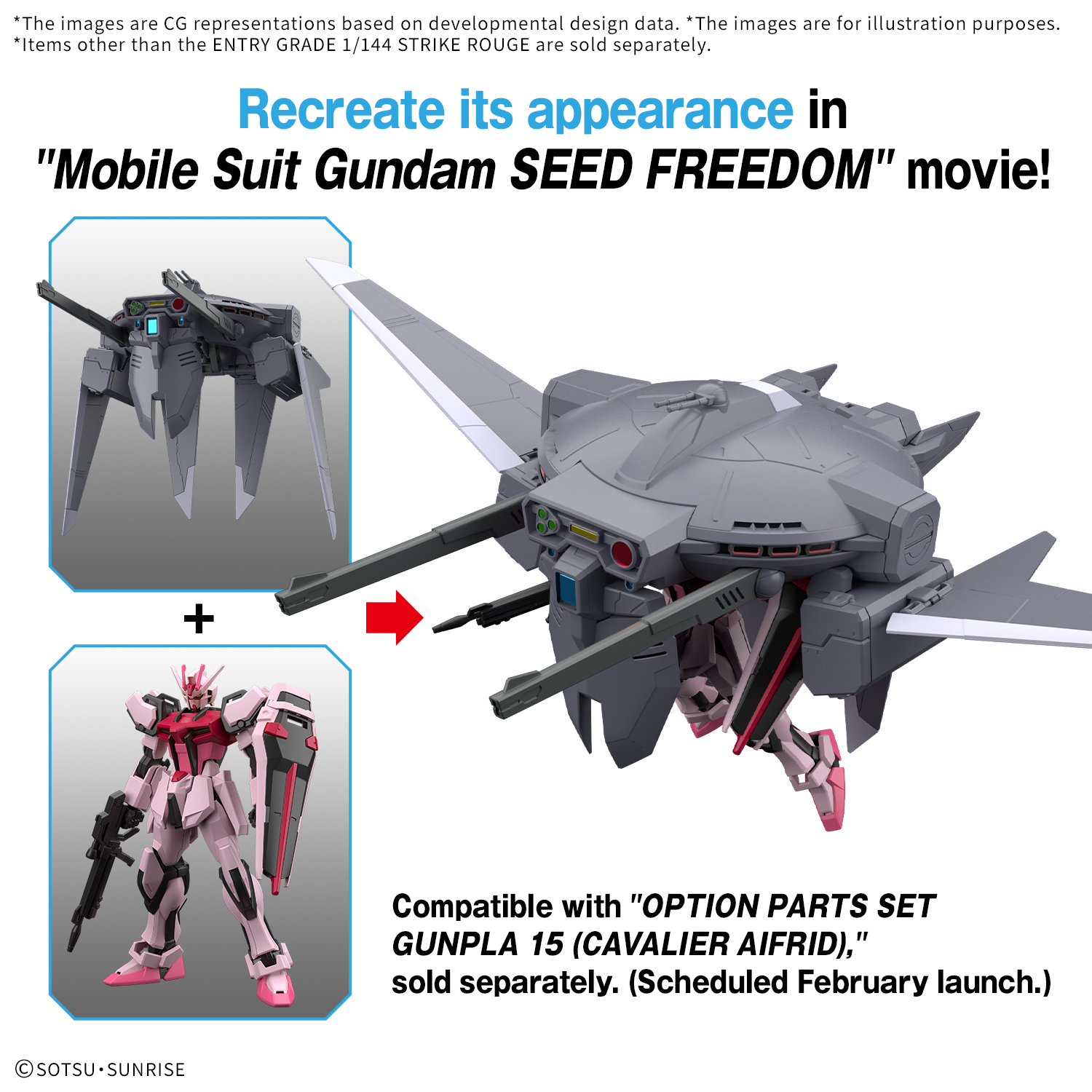 Entry Grade 1/144 Strike Rouge Model Kit