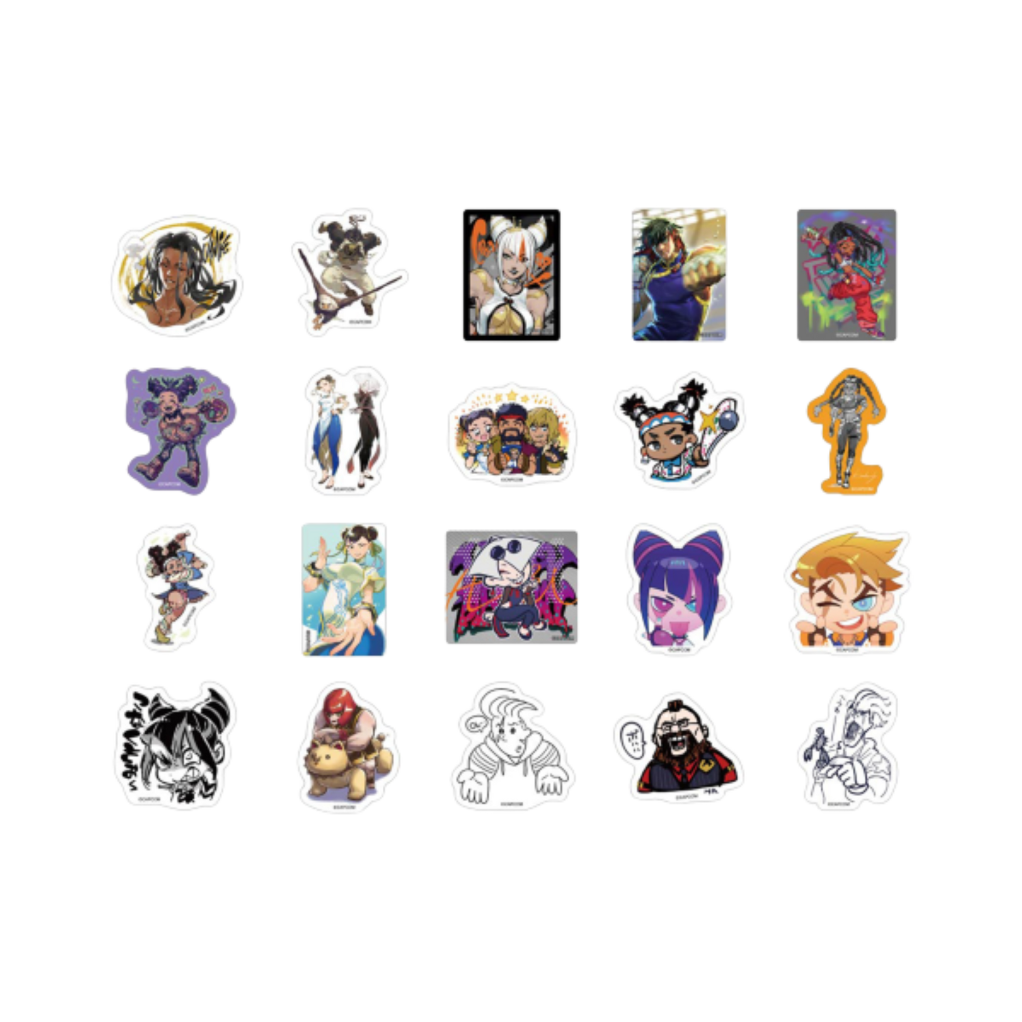 Street Fighter 6 Die-Cut Stickers A Set