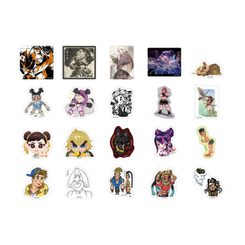 Street Fighter 6 Die-Cut Stickers B Set