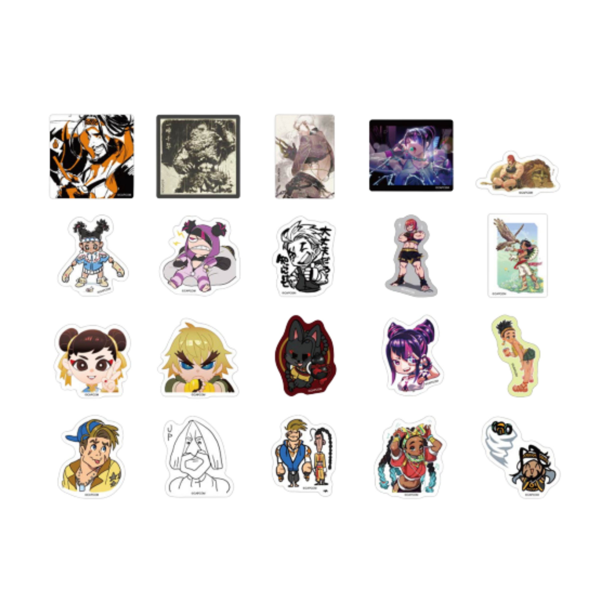 Street Fighter 6 Die-Cut Stickers B Set