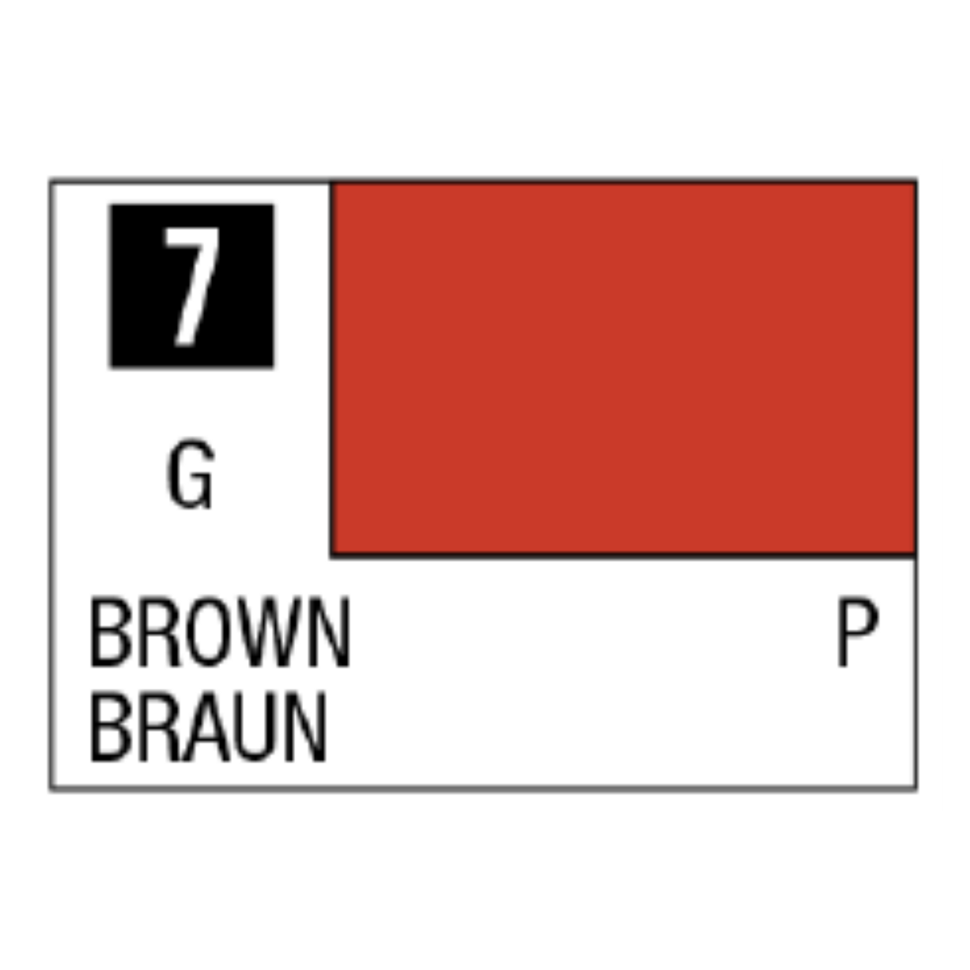 Mr. Color 7 - Brown (Gloss/Primary) Paint